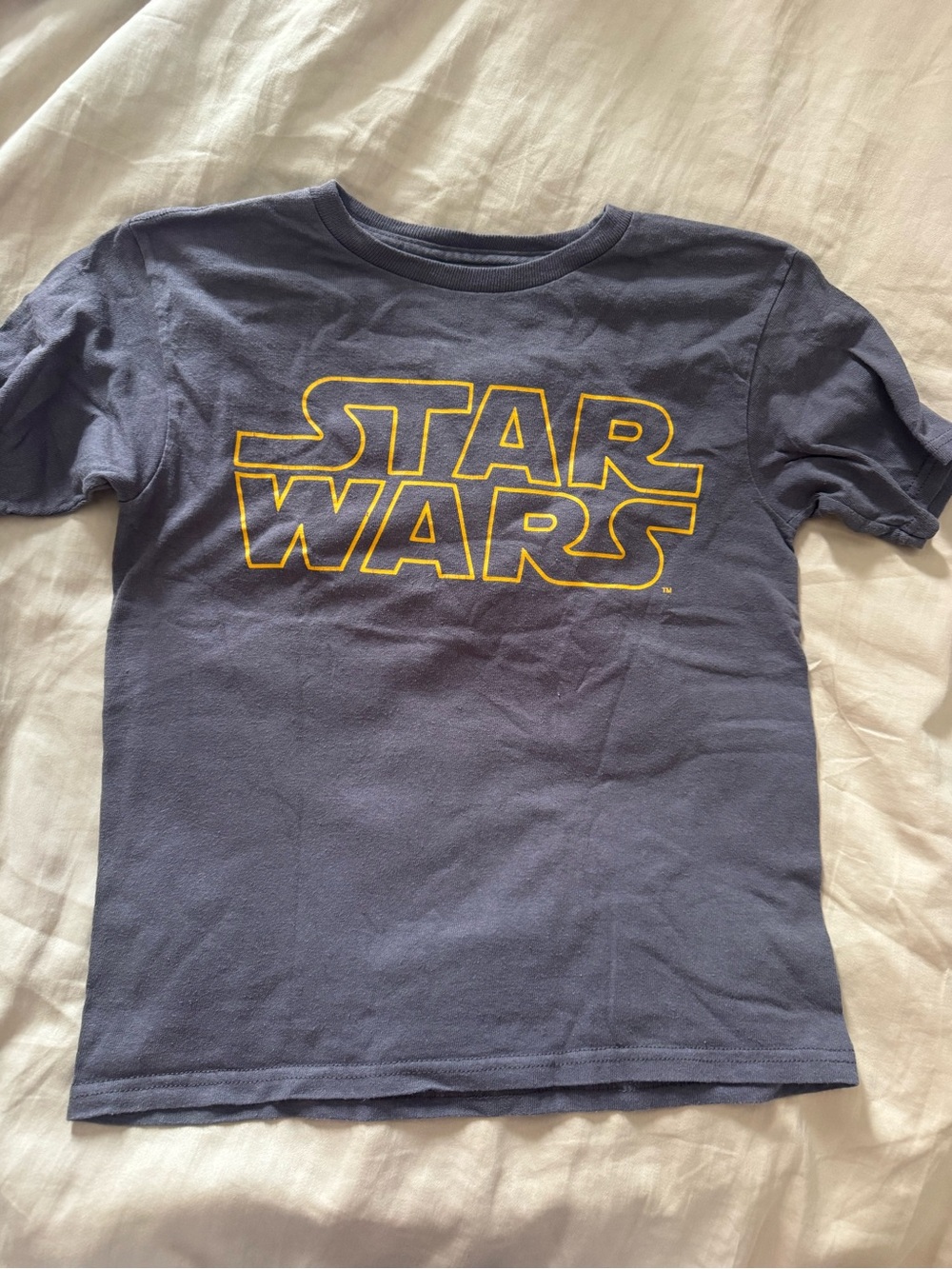 MAD Engine Kids Grey Star Wars Tee with Yellow Logo